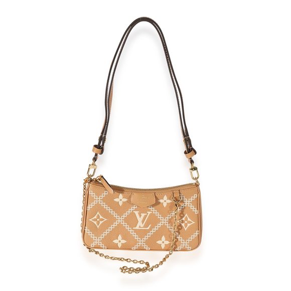 Louis Vuitton Arizona Cream Empreinte Broderies Easy Pouch On Strap - Picture 4 of 8